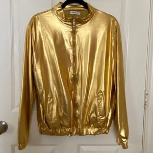 Gold zipper jacket